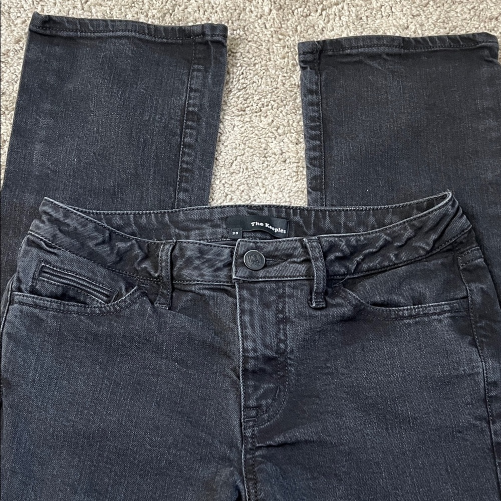 The Kooples Little Curvy Black Jeans Size 25
